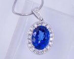 7 Carat Tanzanite Diamond Pendant