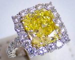 A Fancy Yellow Diamond Ring