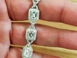 Platinum-emerald-cut-diamond-bracelet